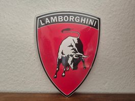 Emailschild Lamborghini Wappen Service Logo Emaille Schild