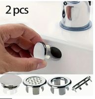 2 Stk. NEUE Stöpsel fürs Lavabo 3 cm ungelocht - 225177