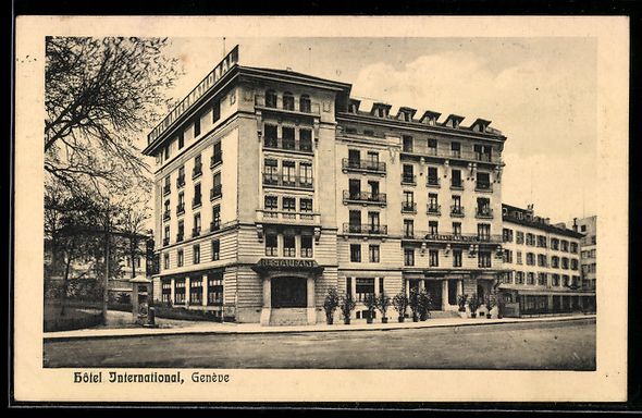 Cartes postales: AK Genève, Hotel International – D'occasion à Berlin par bartko-reher
