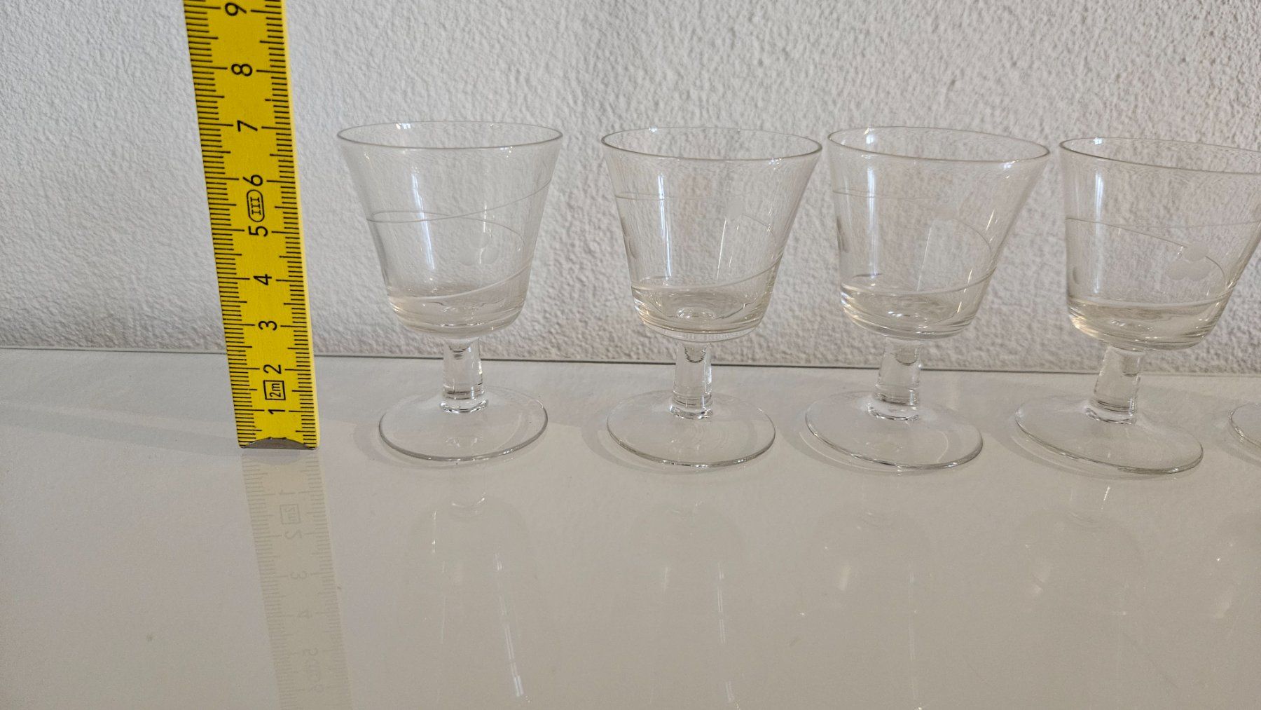 Gläser: 6 bicchierini per liquore finemente decorati – Gebraucht aus Melano von H-Sara 2