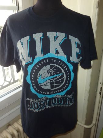 t-shirt coton bleu marine NIKE taille S pour homme