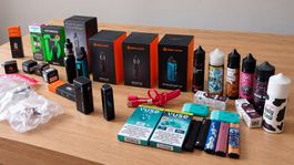 Diverse Vapes, Liquids und Zubehör