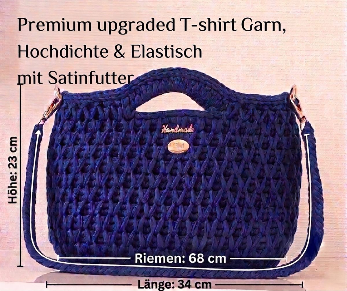 Borse: Handgefertigte Henkeltasche mit Satinfutter – Nuovo e nell'imballaggio originale da Embrach venduto da Ilaila94 3