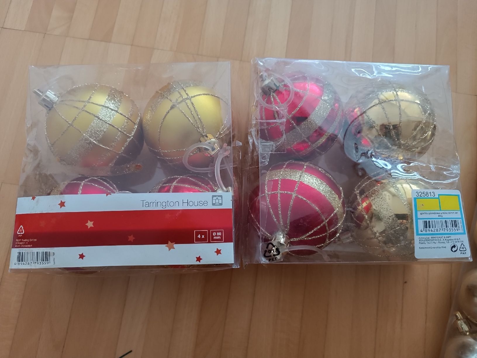 Tutte le decorazioni: Weihnachtskugeln Christbaumkugeln Set Gold Rot Silber Deko – Usato da Basel venduto da mon_7m8h 3