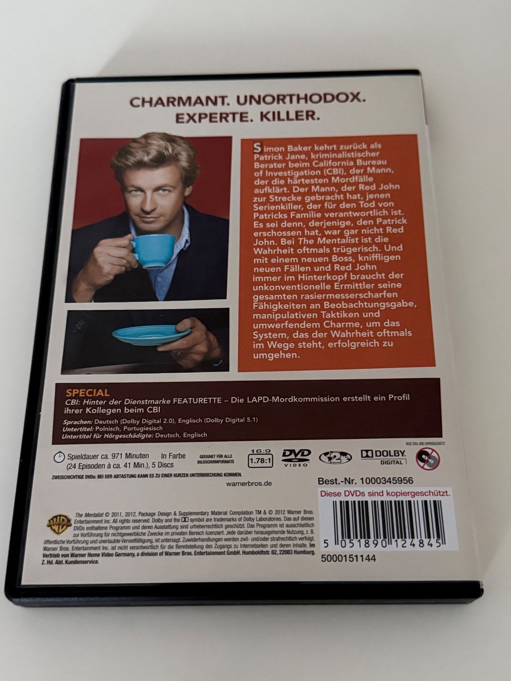 Alle DVDs: THE MENTALIST Staffel 4 DVD Box Set – Gebraucht aus Altstätten SG von sheamus 1
