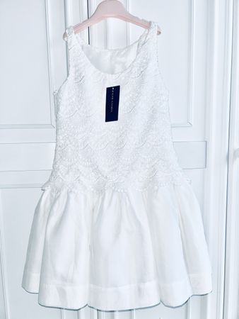 Ralph Lauren Girls White Lace Dress 10 Y NEW w TAGS