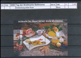 2008 "Tag der Briefmarke Bellinzona" - Block, gestempelt