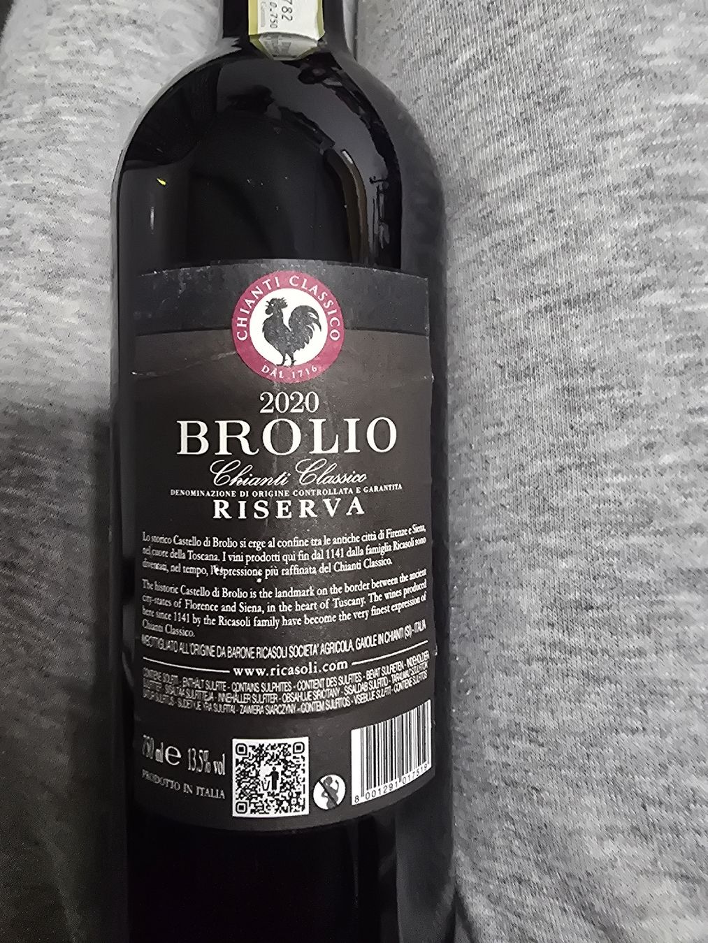 Vino: Rotwein Brolio Chianti Classico Riserva 2020 neu – Nuovo (secondo la descrizione) da Bilten venduto da BL.Haustechnik.GmbH 1