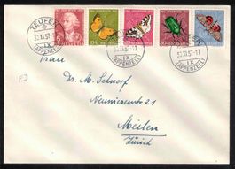 Pro Juventute 1957 FDC