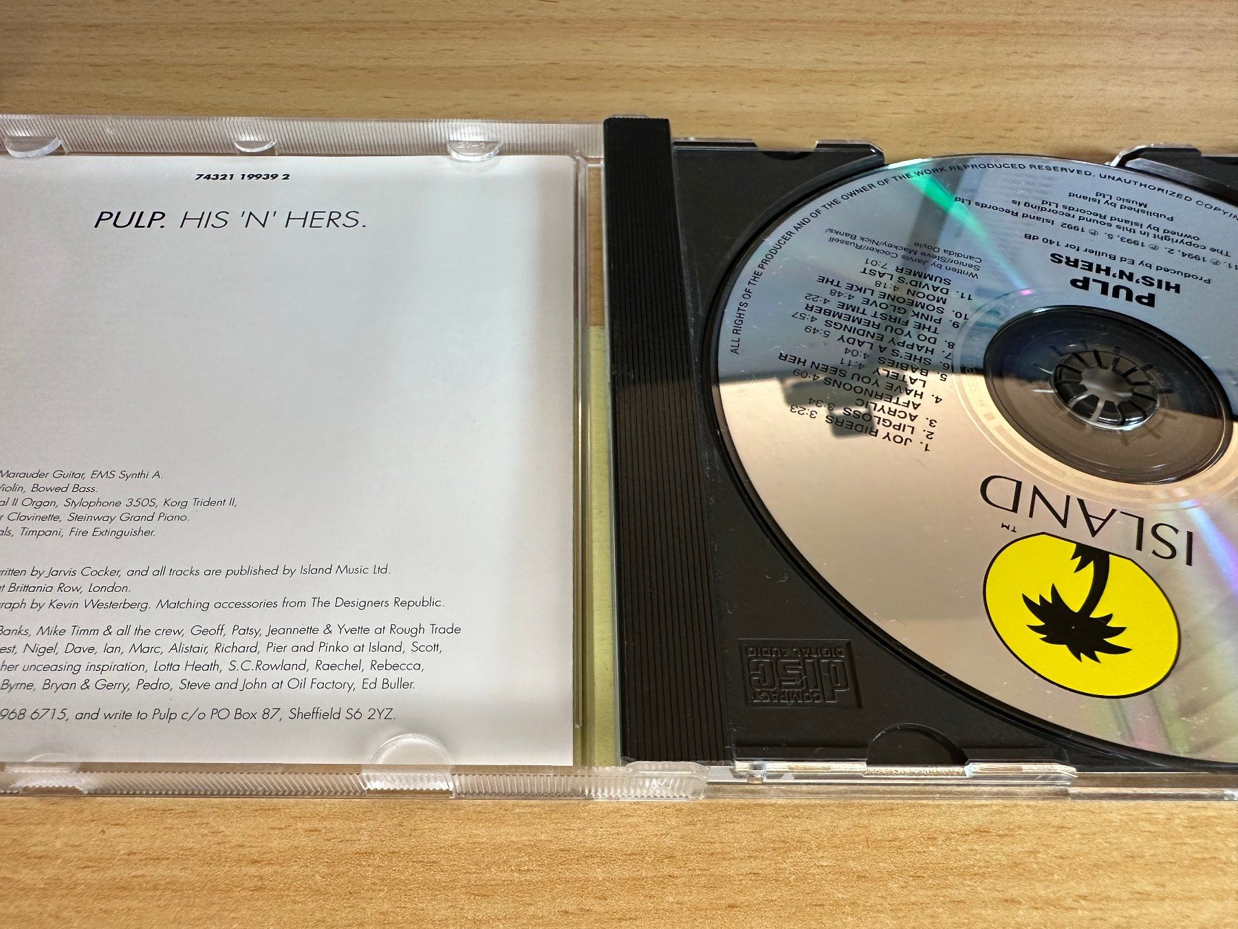 CD: Pulp – His 'N' Hers – Usato da Rikon im Tösstal venduto da Alpenmutz 2