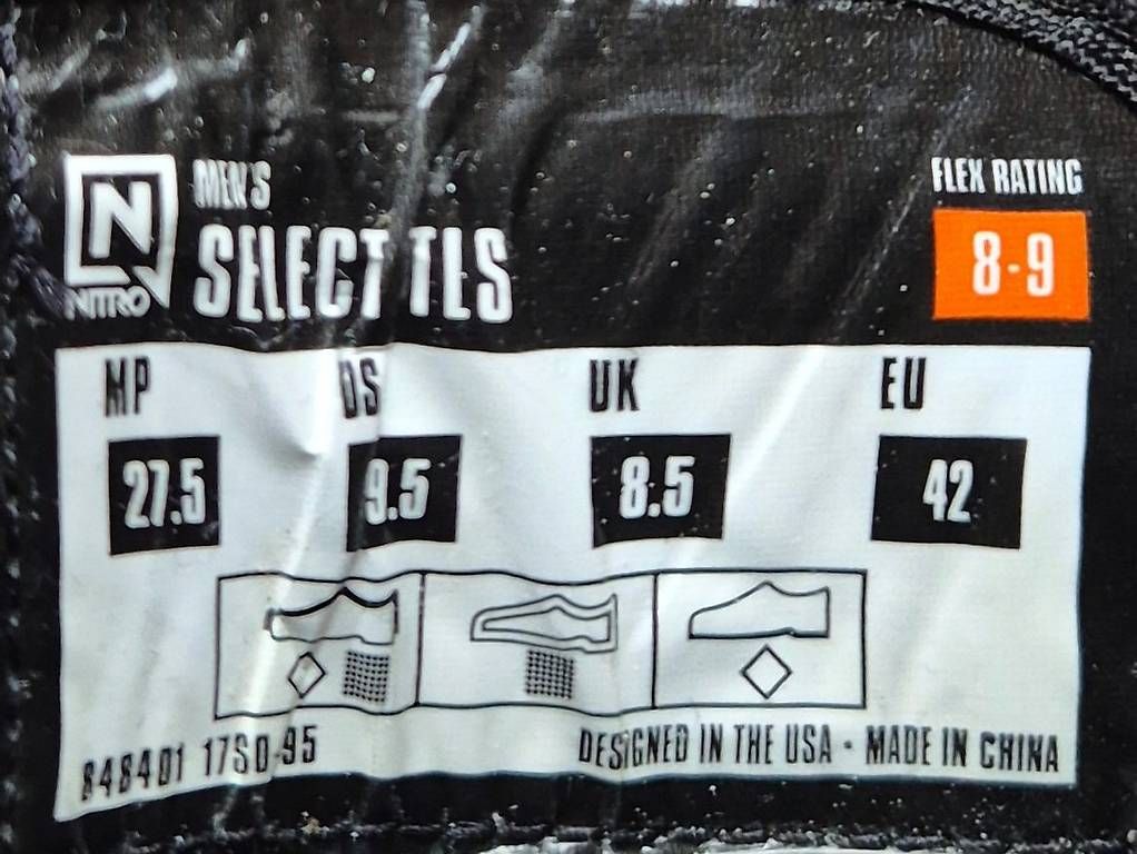 Snowboard Nitro Scarpe da uomo: Nitro Select TLS Boots, Gr. 42 – Usato da Luzern venduto da Bsy 2