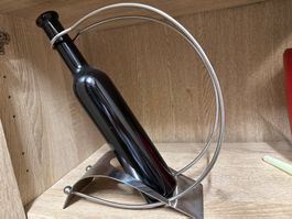 Weinflaschen Halter/ Flaschenhalter Edelstahl Ø 28 cm