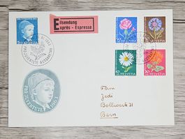 CL03 Enveloppe + Timbre Suisse 1963