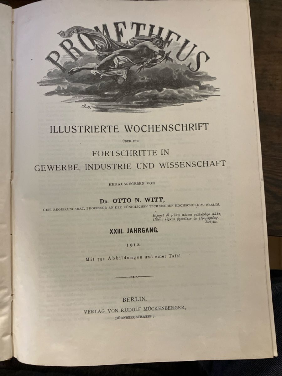 Libri: Prometheus Illustrierte Wochenschrift Jg 1906-12 – Usato da Glarus venduto da Jhuber78 1