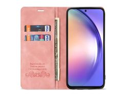Kunstleder Case pink magnetisch für Galaxy S24