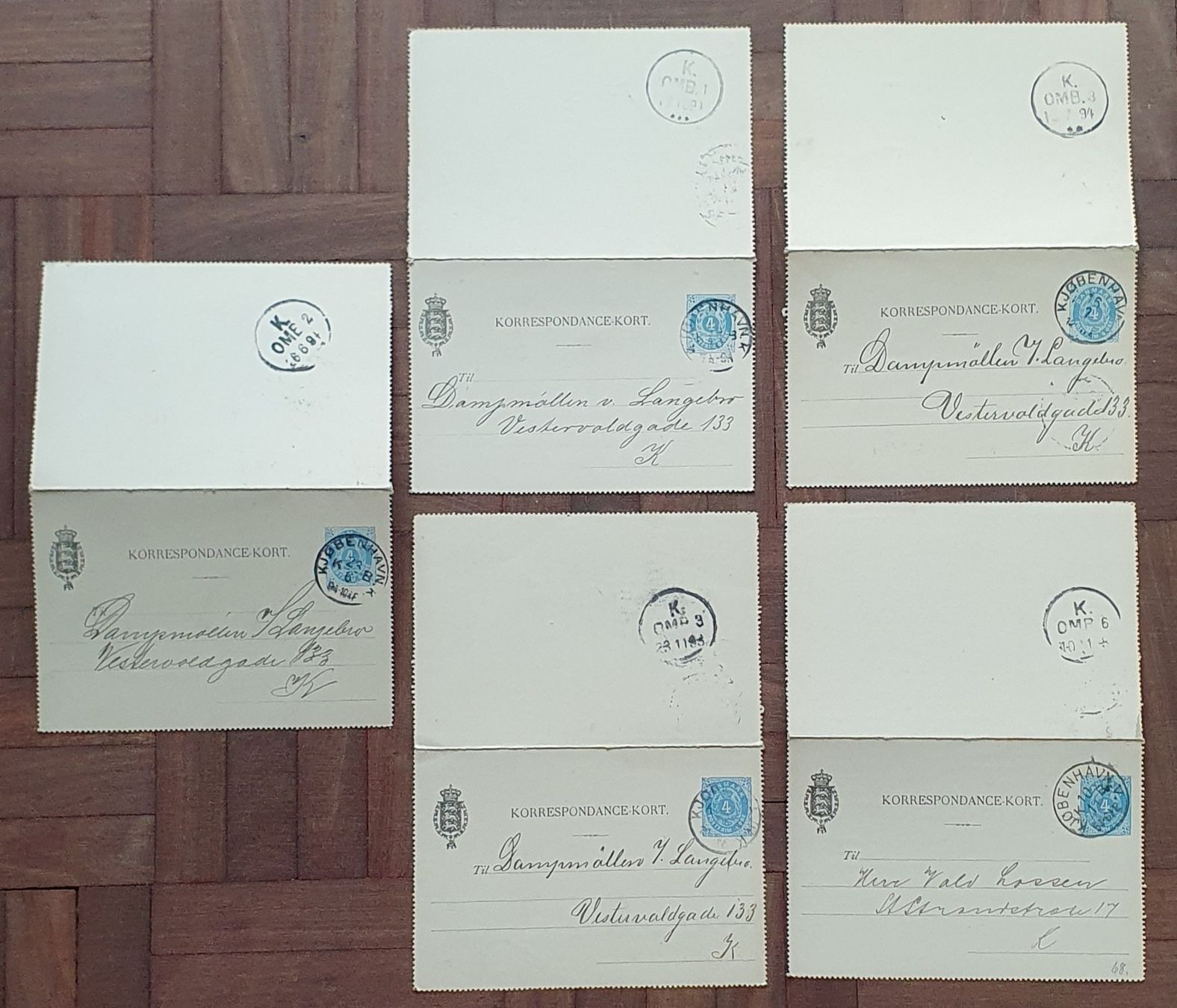 Alle Briefmarken: Lot ältere Ganzsache Dänemark – Gebraucht aus Kreuzlingen von Rschweiz1 1
