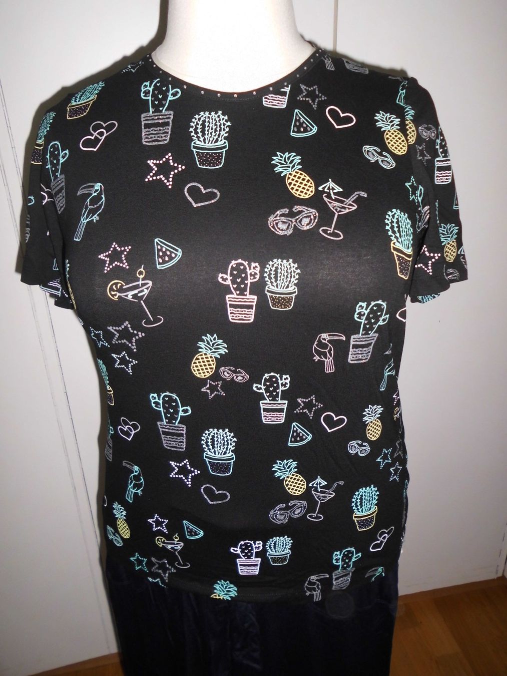 C&A T-Shirts: T-shirt noir cactus T. M – Neu (gemäss Beschreibung) aus Marin-Epagnier von Madja