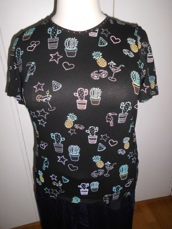 T-shirt noir cactus T. M