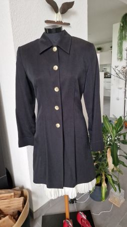 Leichte lange Jacke, schwarz, von Vestino Due