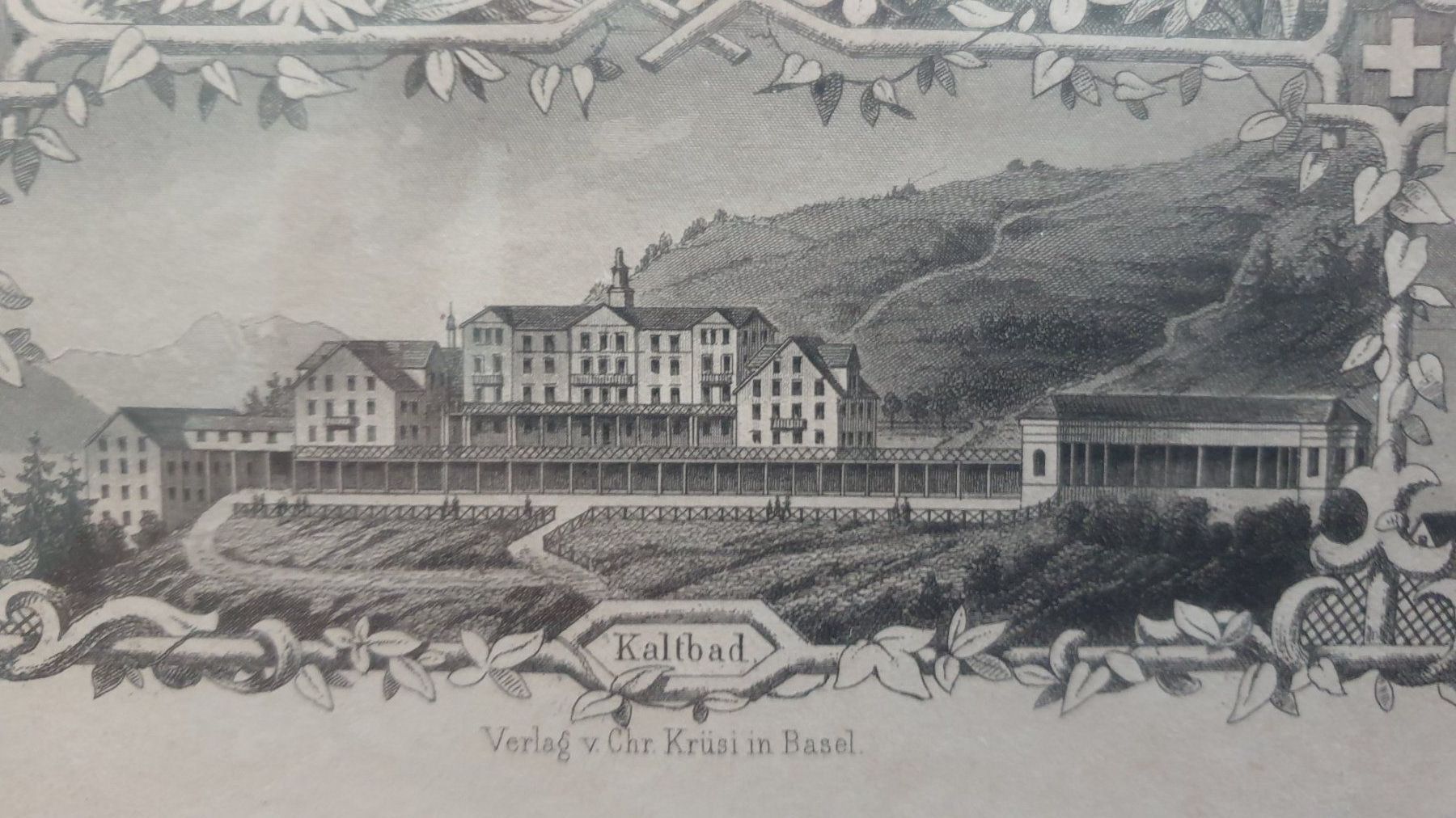 Incisioni: Rigi. Von Ringger. Rahmen über Eck vergoldet. – Usato da Goldach venduto da armando_r 2