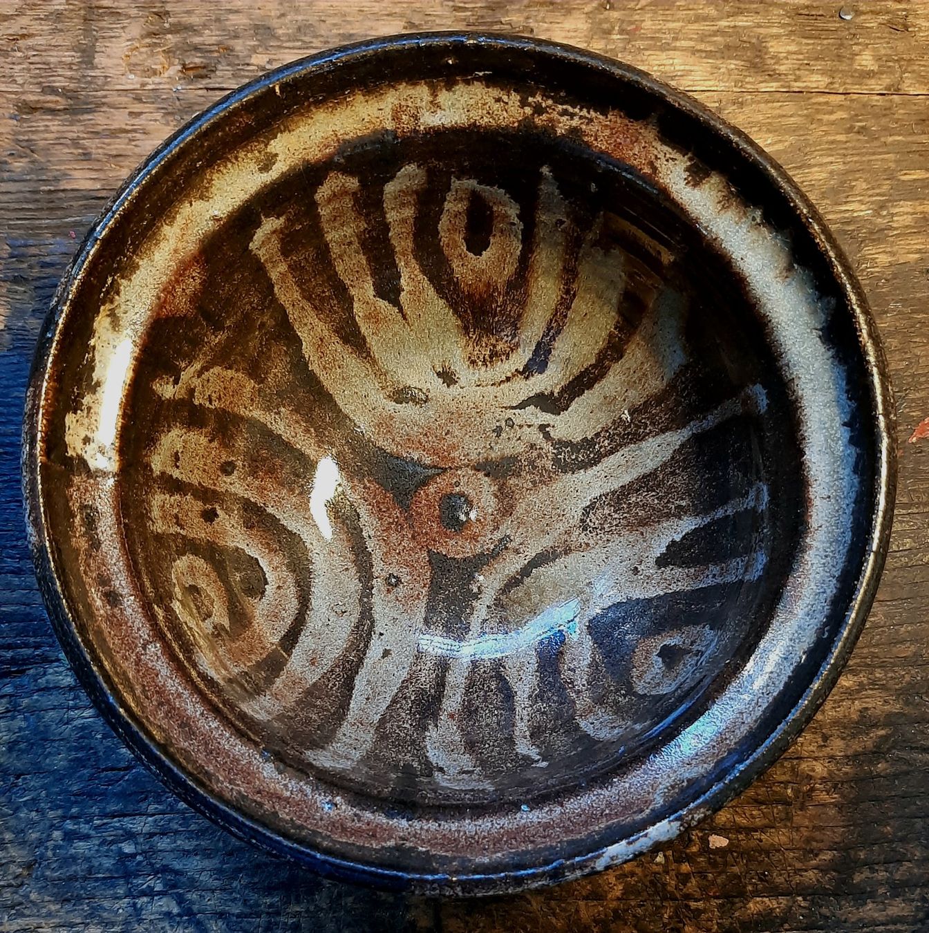 Ciotole: Midcentury Keramikschale monogrammiert – Usato da Arbon venduto da torso444