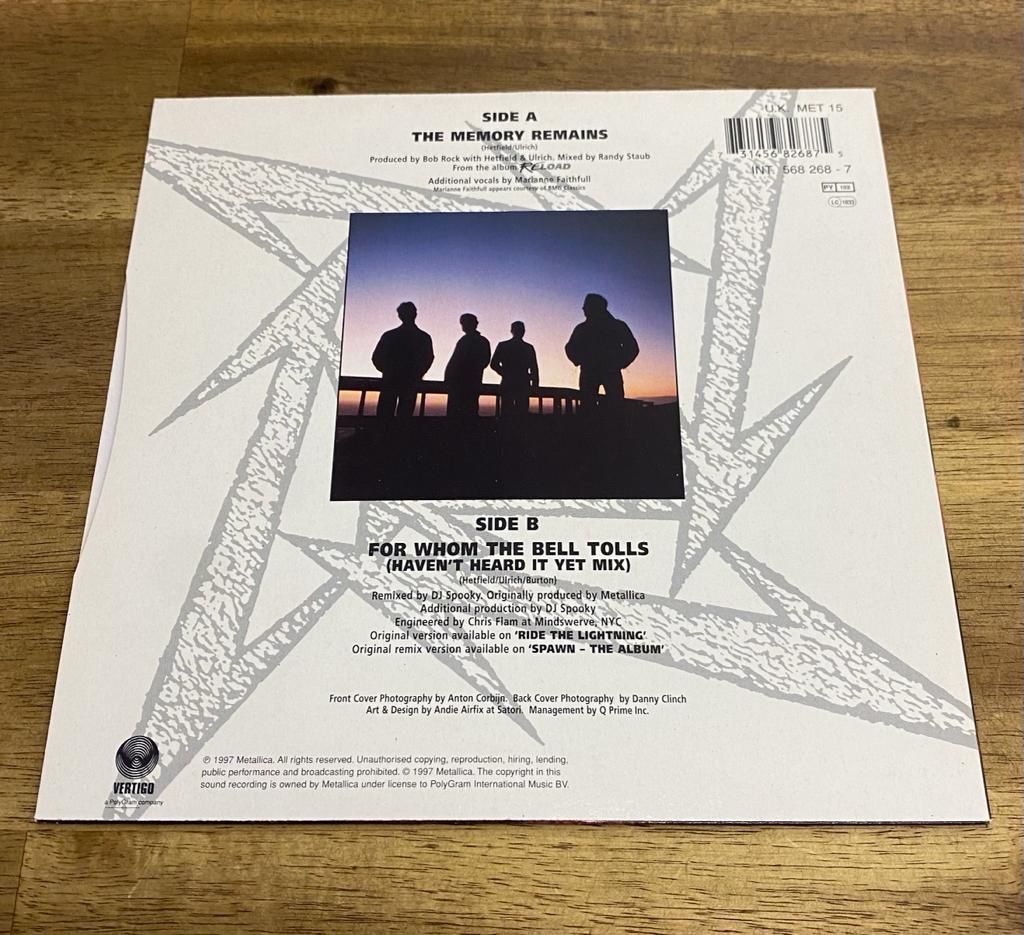 Dischi in vinile: Metallica The Memory Remains Single – Usato da Belp venduto da B7L0 1