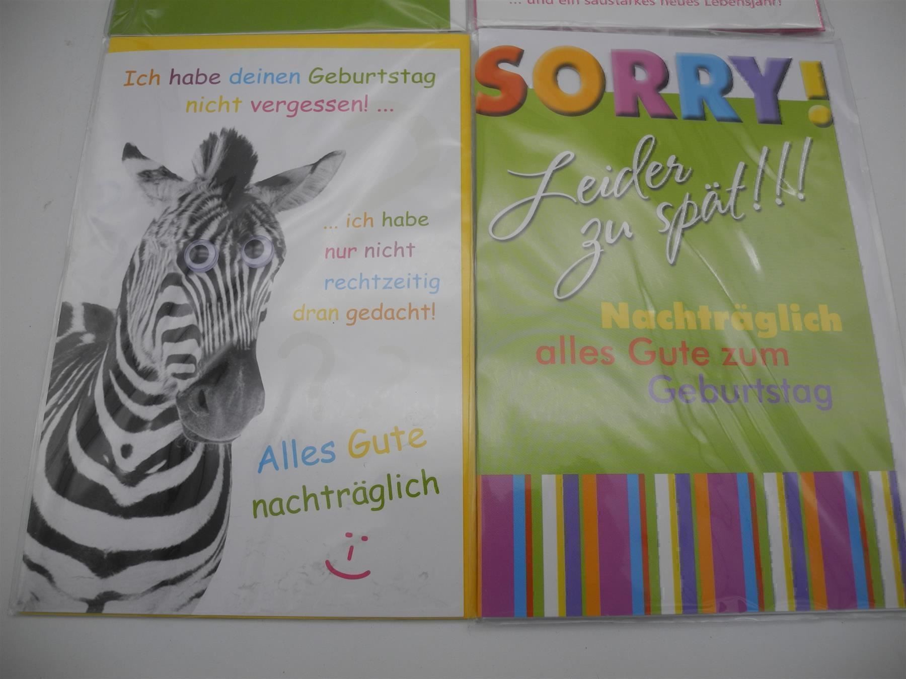 Cartoline: 4 Geburtstagskarten, 77b – Nuovo e nell'imballaggio originale da Kottwil venduto da Crazyrolf 2