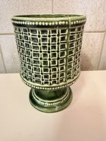 Keramik Vase Vintage Grün, Höhe 15cm