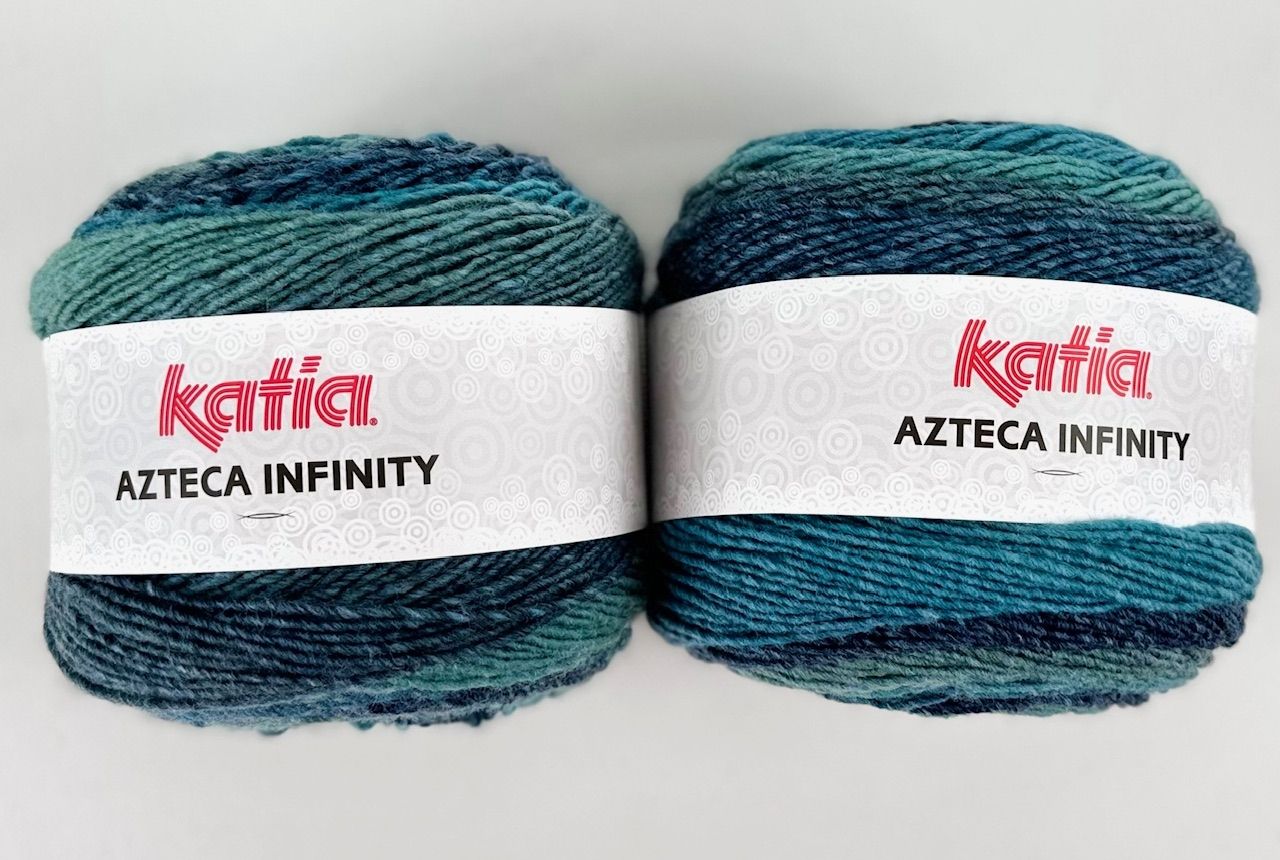 Strickwolle 2 Knäuel 300g Katia Azteca Infinity Farbverlauf (Neu und ...
