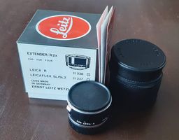 Leica Leitz Extender-R 2x m. 2 Deckeln u. Lederetui
