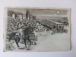Alte Ansichtskarte "Gruss aus Heidelberg", 1905