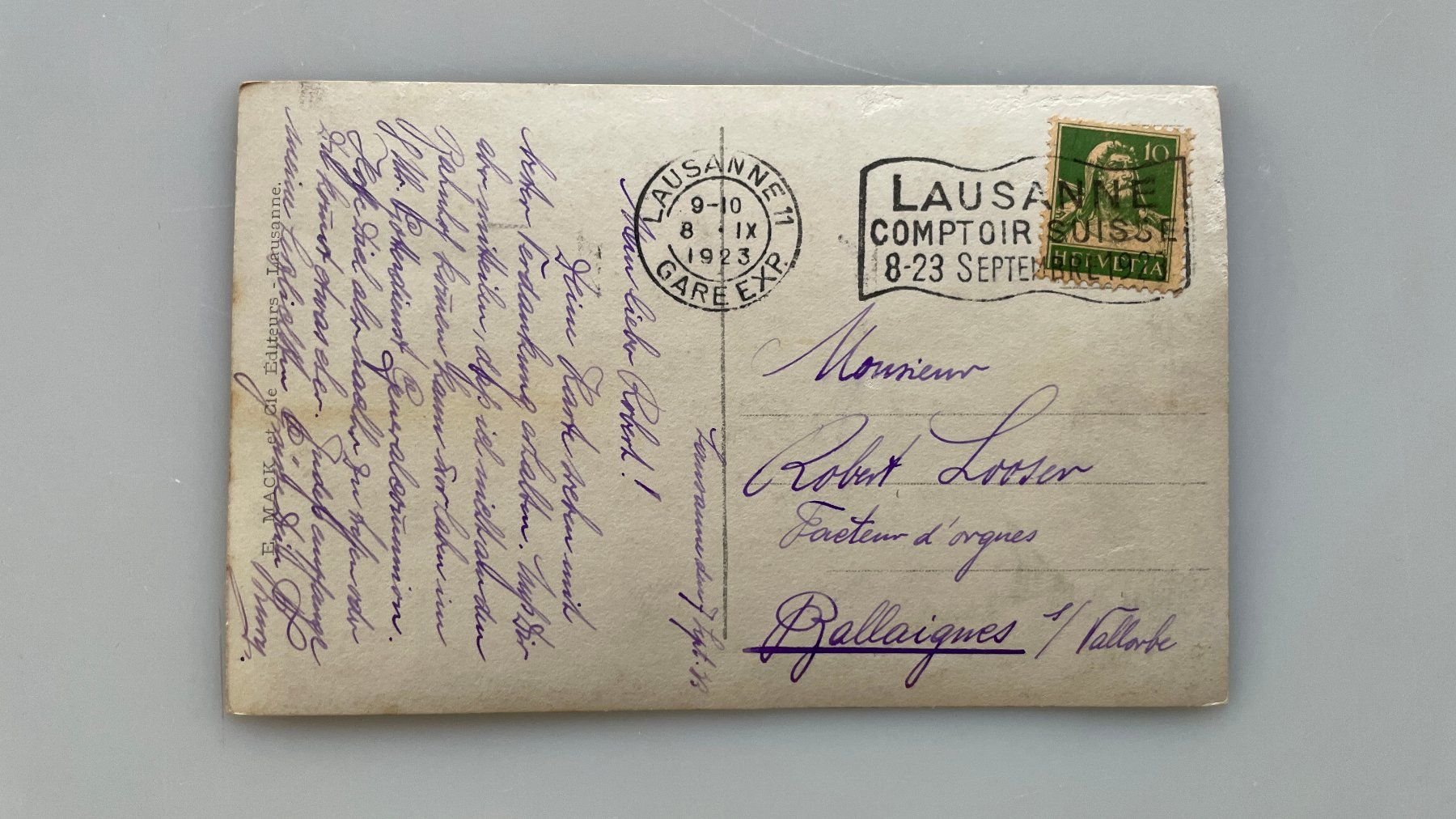 Cartoline postali: Bei Wengen Lobhörner & Sulegg ok – Usato da Glattfelden venduto da cybermaxx 1