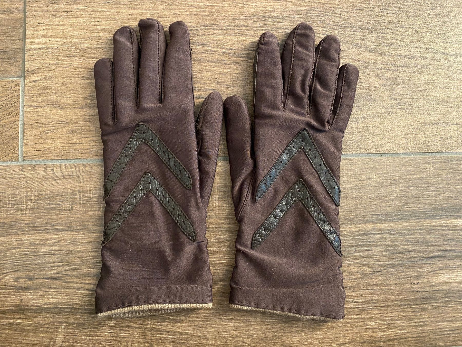 Gants & mitaines : Handschuhe mit Ledereinsatz braun Gr. 7 – D'occasion à Pratteln par a23_j2gs 1