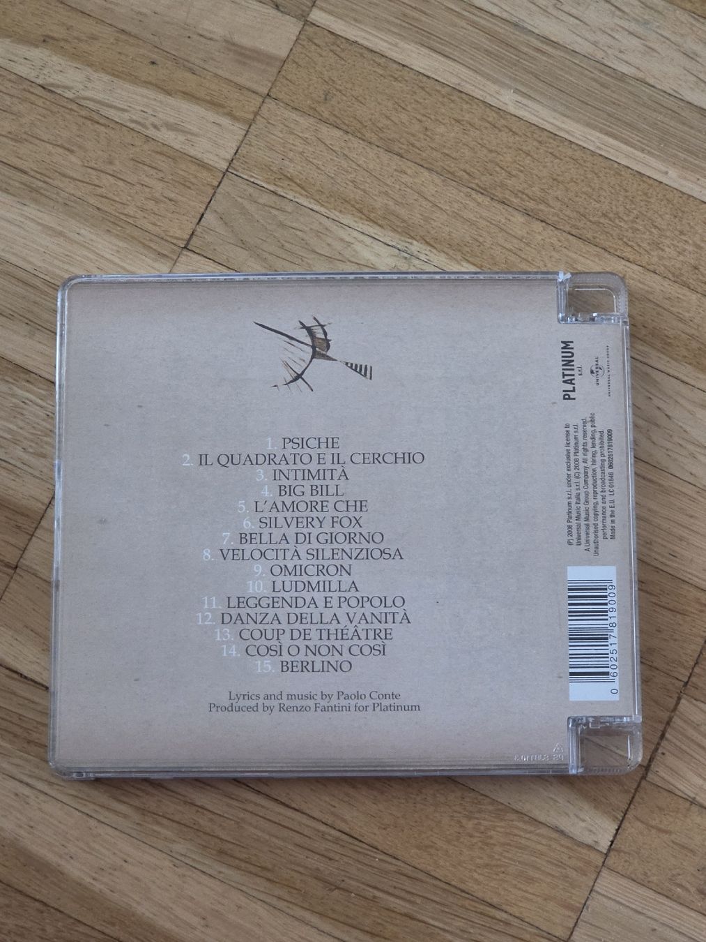 CDs: CD: Paolo Conte: Psiche – D'occasion à Aesch BL par immon 1