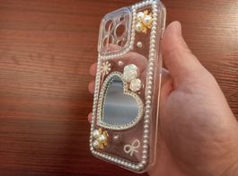 Spiegelhülle Herz für Iphone 12 Pro Max - Coque Miroir Coeur