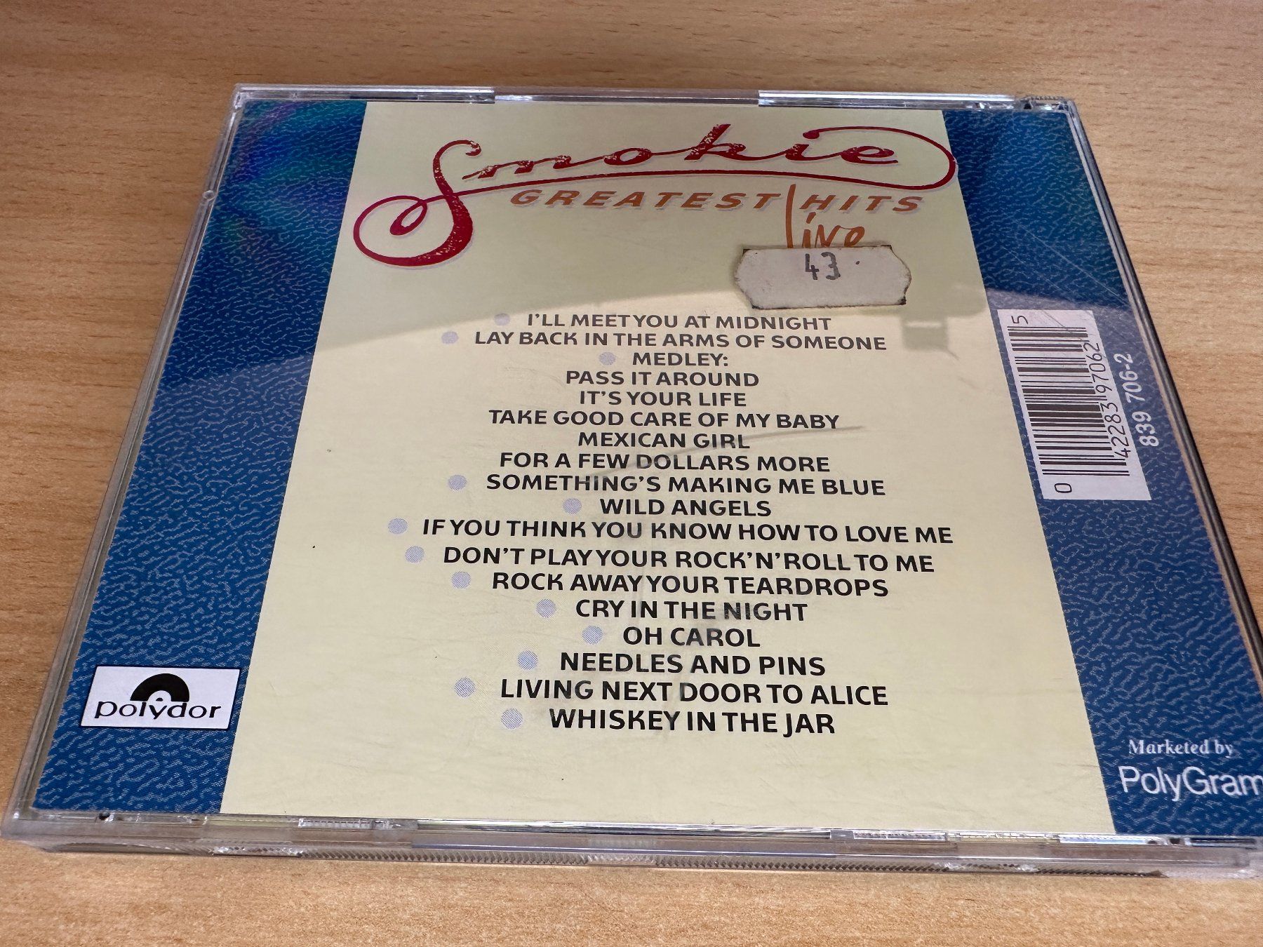 CD: Smokie – Greatest Hits Live – Usato da Rikon im Tösstal venduto da Alpenmutz 1