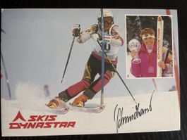 Corinne Schmidhauser Autogrammkarte Ski Rennfahrerin Dynasta