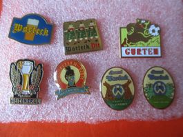 7 x Pin Bier, Warteck Gurten ....