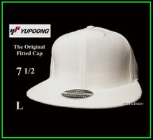 Original YUPOONG Fitted Cap / Weiss / Gr. L