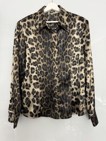 Bluse/Hemd mit Leopardenmuster von Verse in der Gr. 44