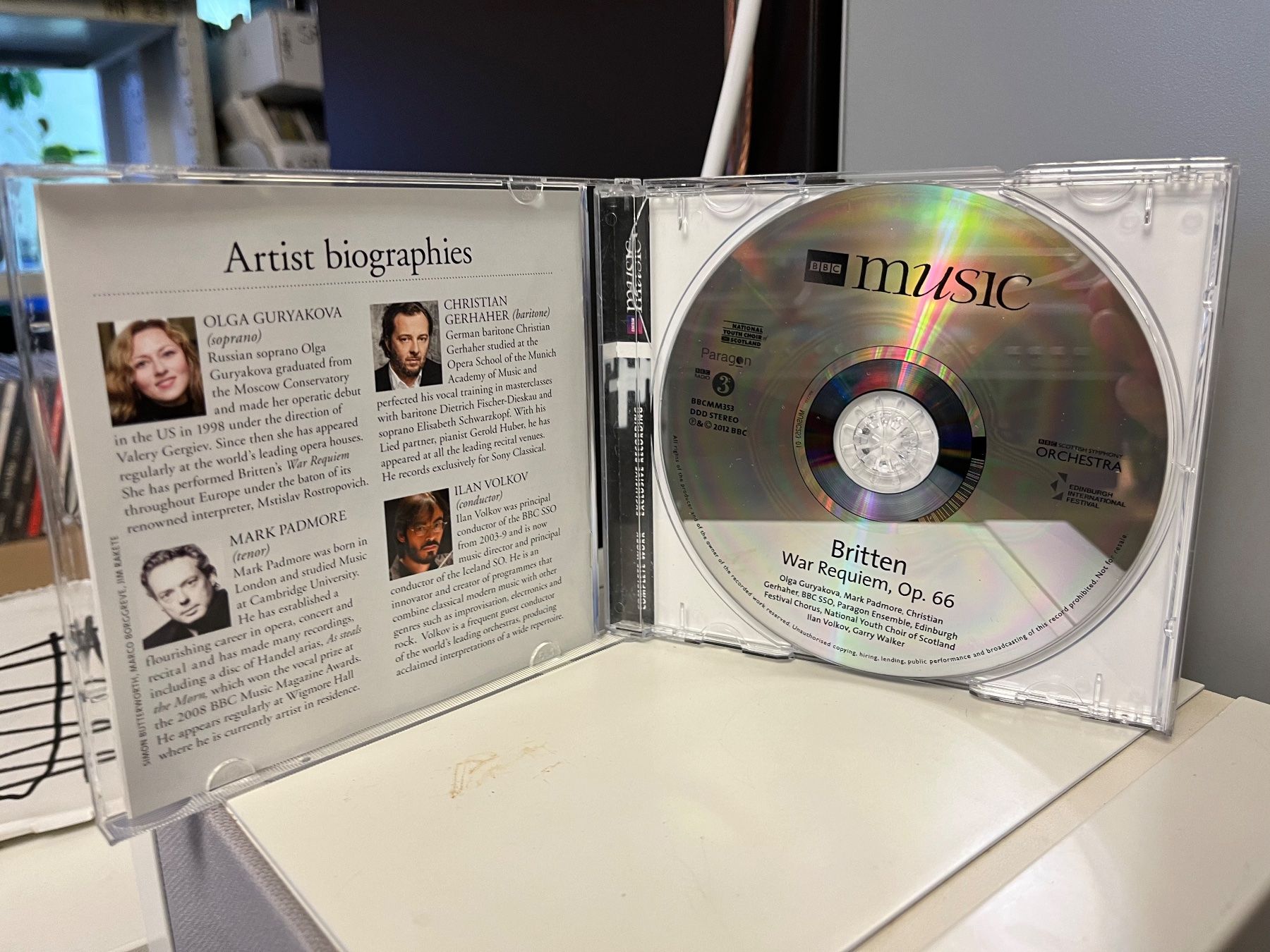 CD: Benjamin Britten - War Requiem - SRA03D – Nuovo (secondo la descrizione) da Küsnacht ZH venduto da pdproject 2