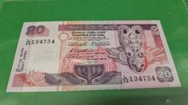Sri Lanka 20 Rupien 01.07.1992 Sammler Note 💸NEU