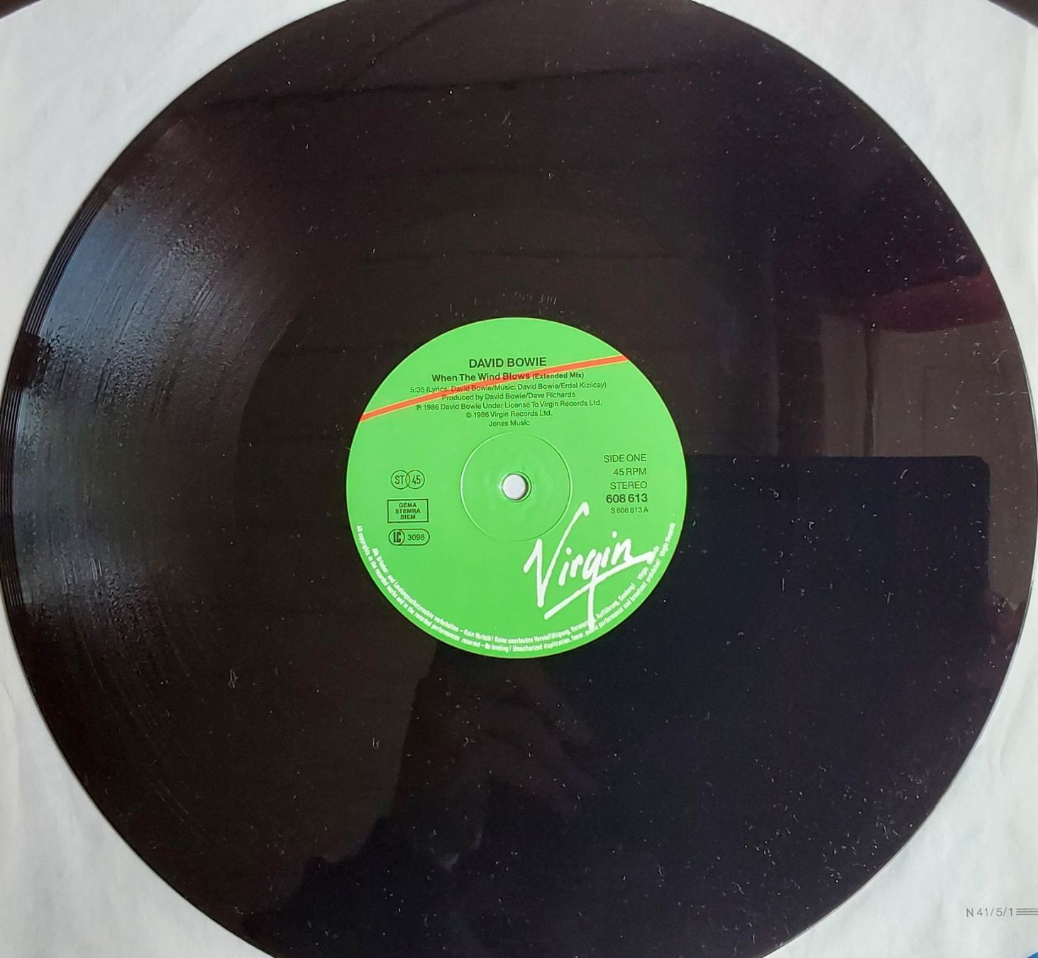 Schallplatten: Vinyl Maxi Single - David Bowie - When The Wind Blows - 1986 – Gebraucht aus Villeret von Fil11 2