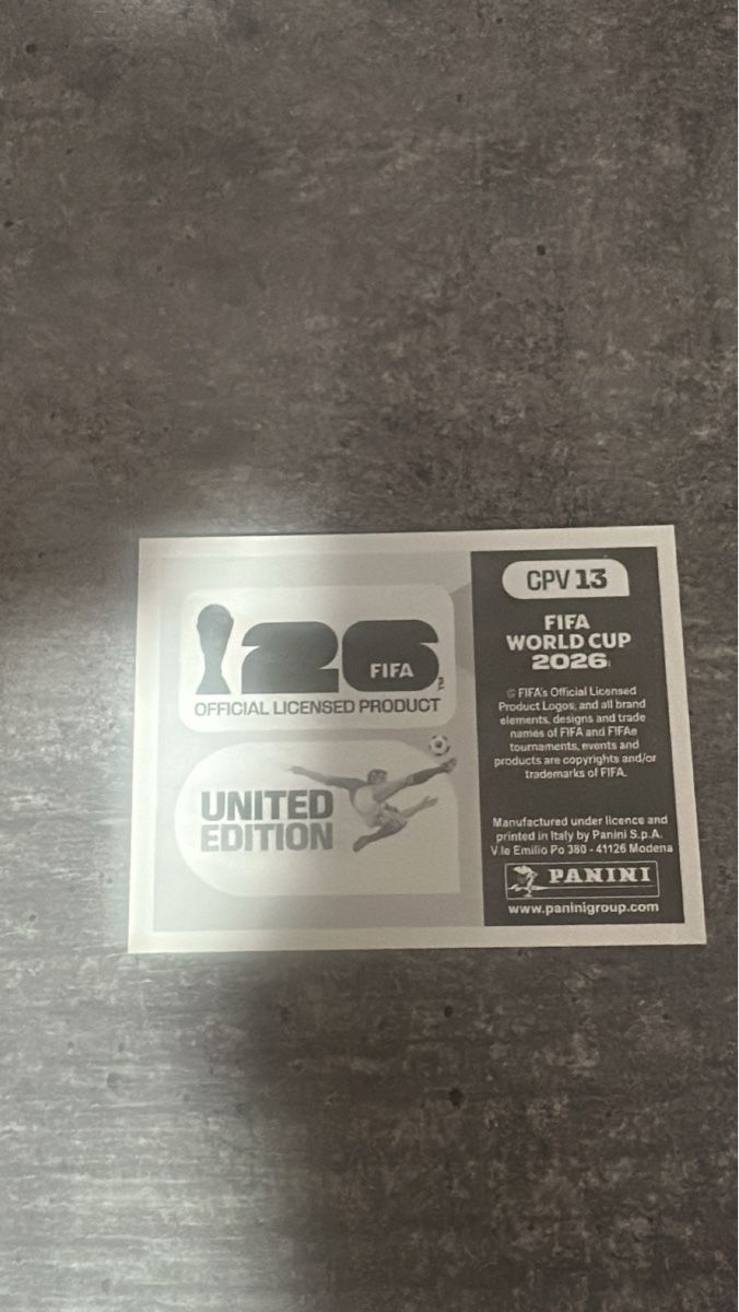 Panini Carte collezionabili: CPV 13 , FIFA WORLD CUP 2026 PANINI  – Nuovo (secondo la descrizione) da Frauenfeld venduto da 1PegPeg1 1