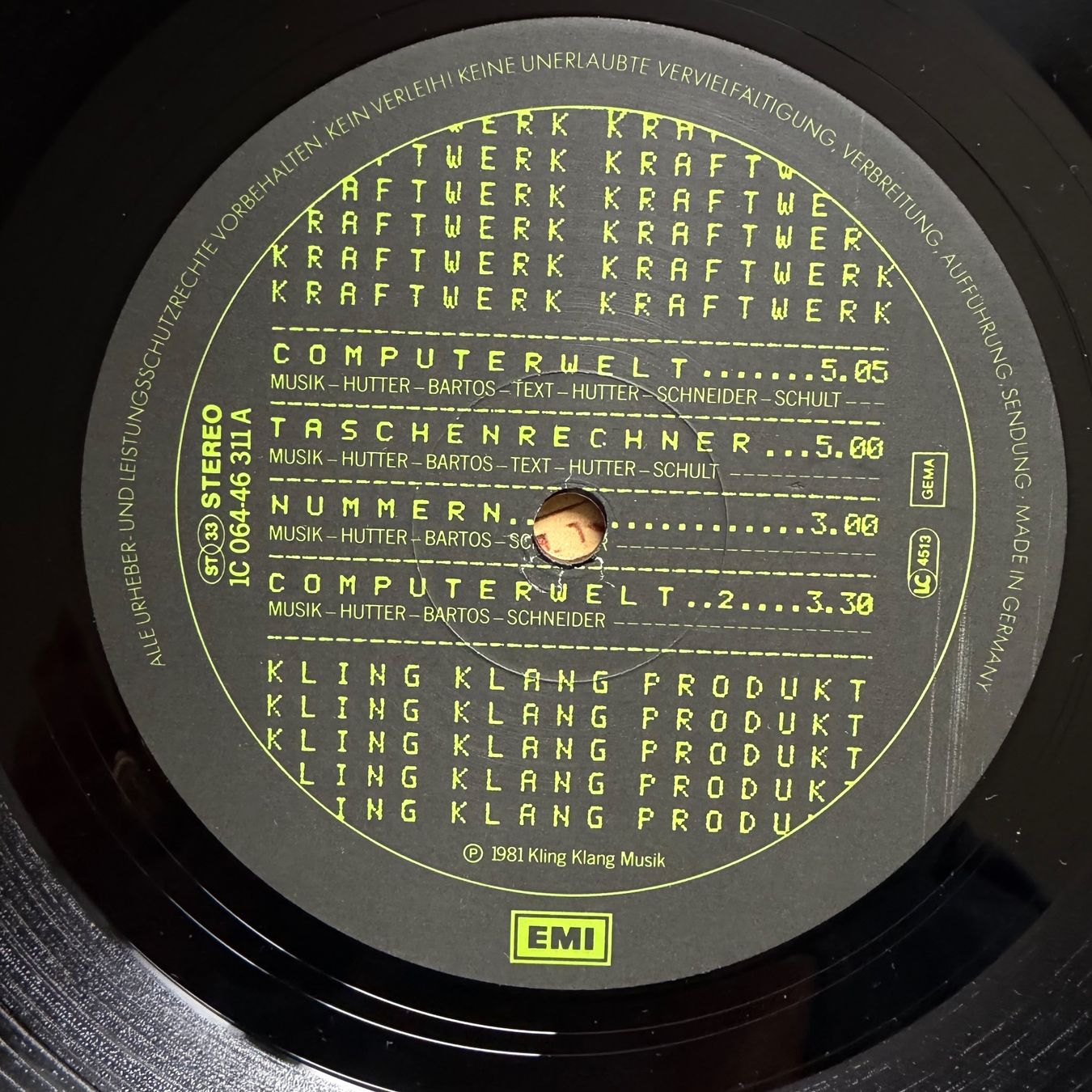 Dischi in vinile: Kraftwerk - Computerwelt / 1. D-Press. 1981 - Very nice Copy – Usato da Gais venduto da soundcave57 2