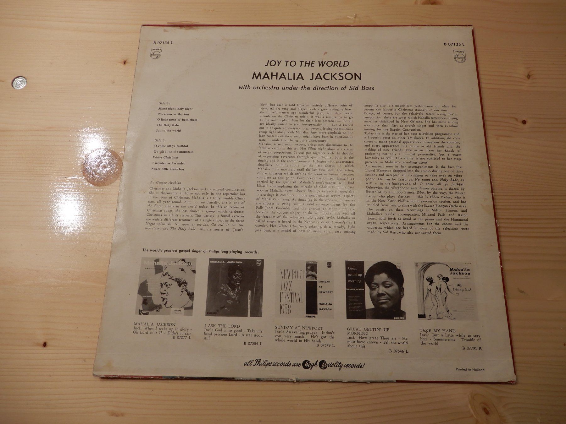 Dischi in vinile: Mahalia Jackson - Joy to the world – Usato da Erstfeld venduto da Mario_boe0 1