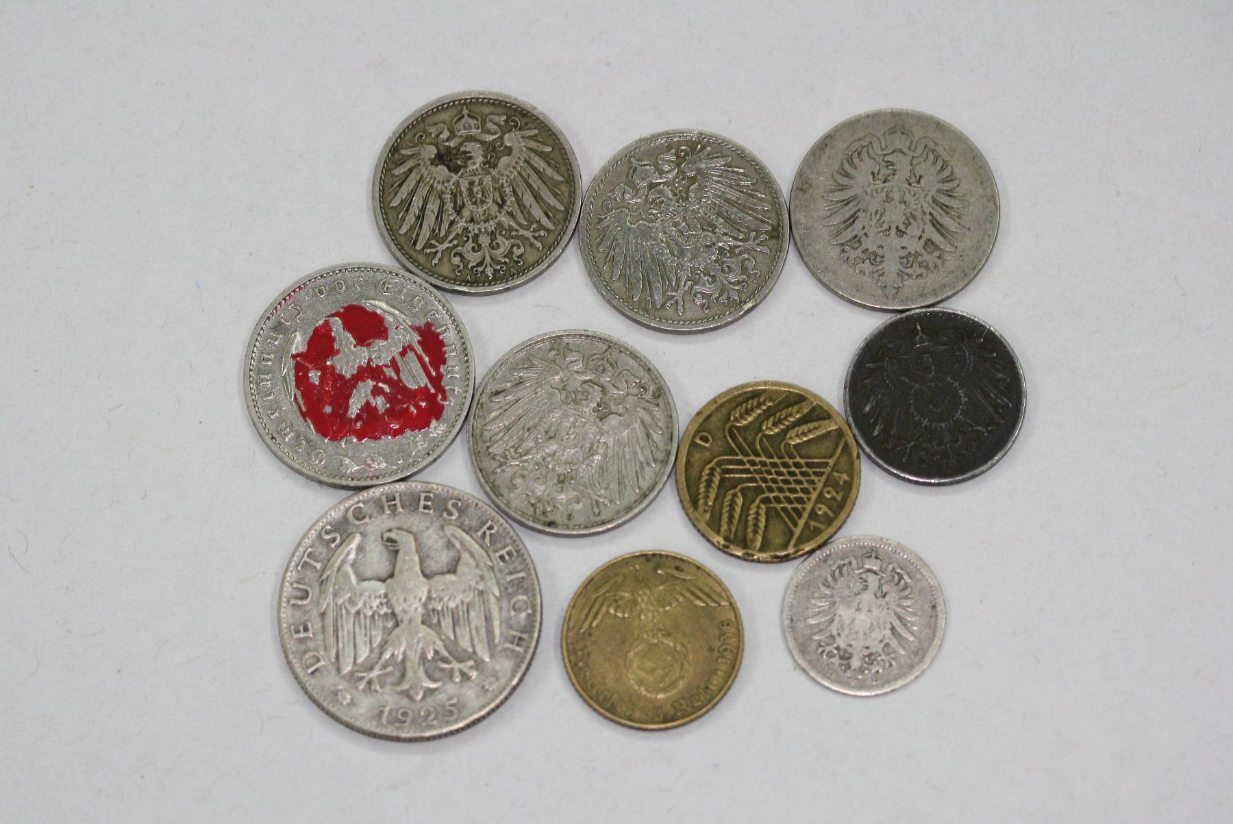 Tutti le monete: Reichs-Mark Lot, 1x Silber, ab 1874 – Nuovo (secondo la descrizione) da Chur venduto da Invinoveritas 1