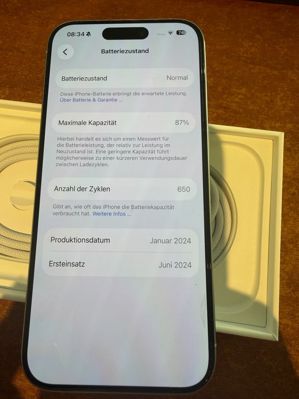 Apple Telefoni cellulari / Smartphones: iPhone15 Pro, White Titanium, 256GB – Usato da Liestal venduto da ripi1 6