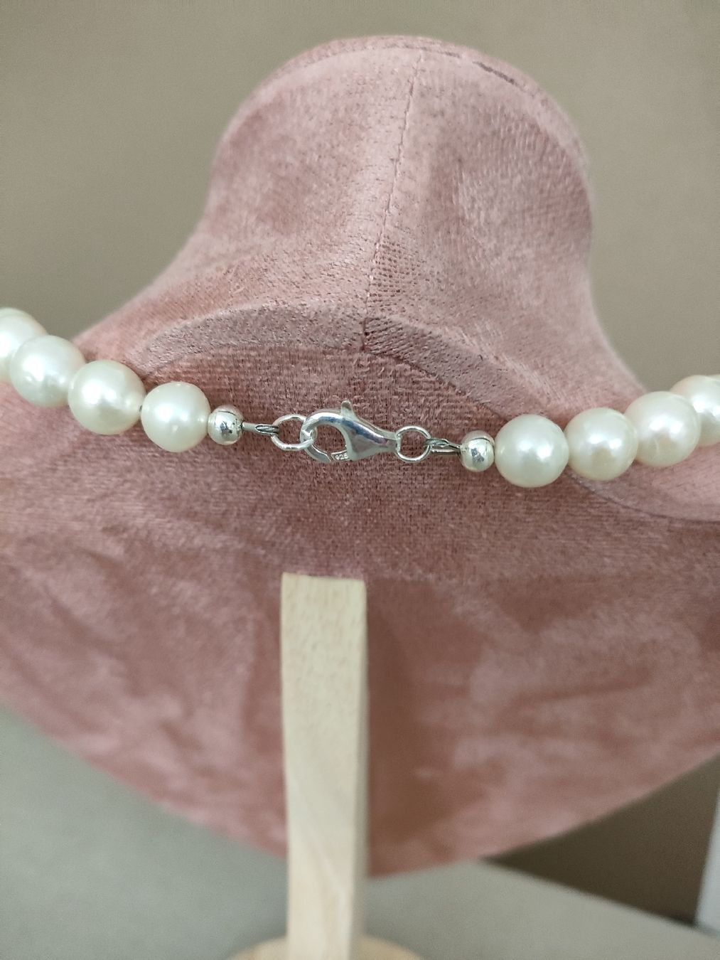 Catenine: Süsswasserperlen Kette 9-11 mm – Nuovo e nell'imballaggio originale da Bern venduto da Lidia.5 4