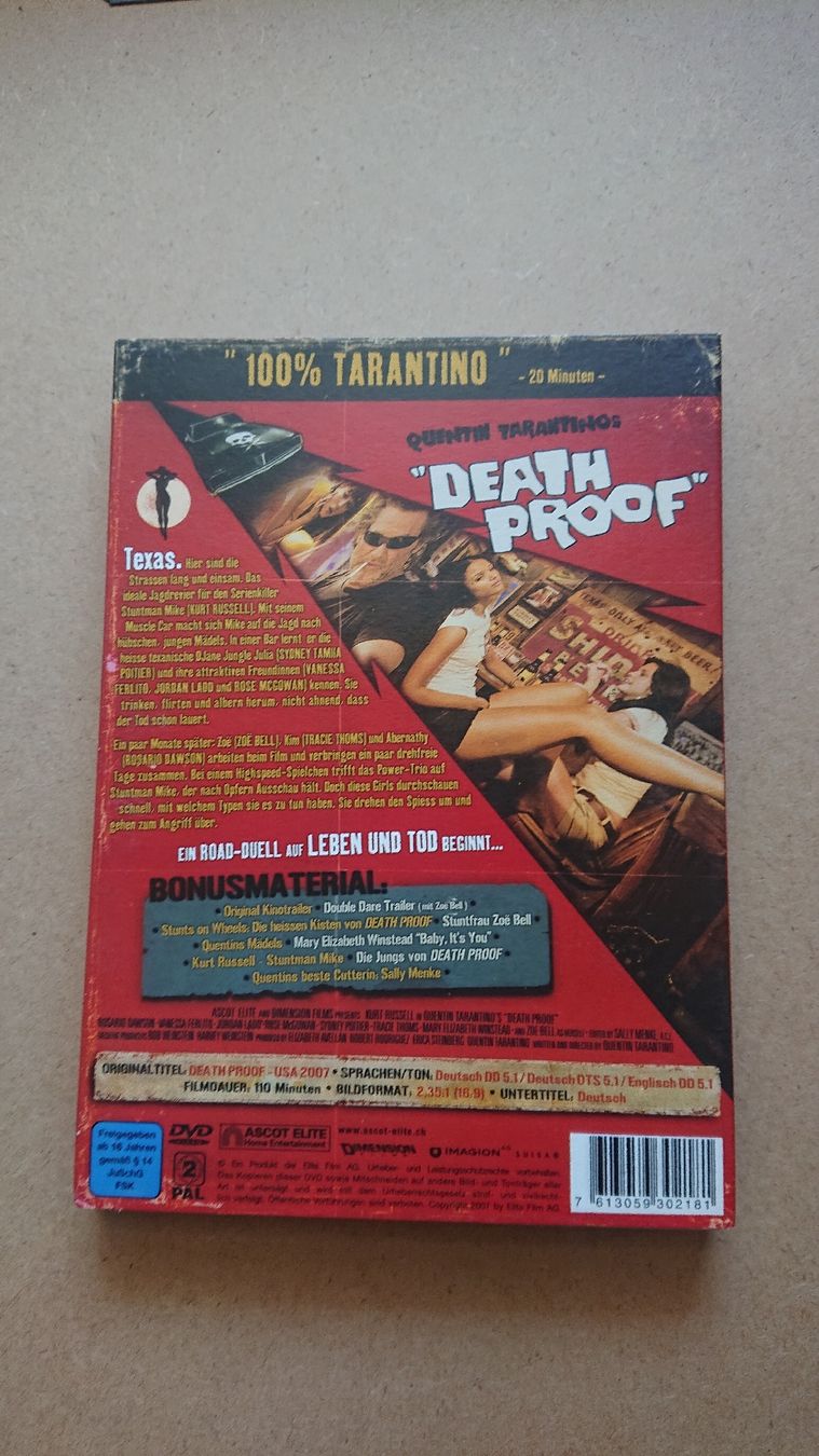Tutti i DVDs: Death Proof Doppel DVD Collector's Edition  – Usato da Chur venduto da FreakofRarity 1